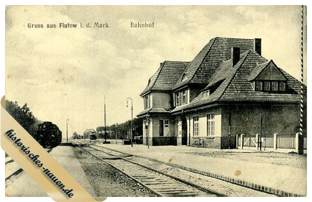 Flatow Bahnhof um 1920
